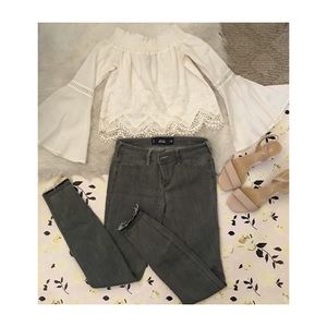 Hollister Grey Jean Legging